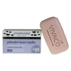 VivaPharm Přírodní jemné kosmetické mýdlo s extrakty z kozího mléka (tuhé) 100 g
