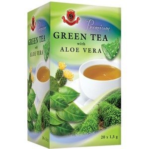 Herbex PREMIUM Zelený čaj s aloe vera sáčky 20 x 1.5 g