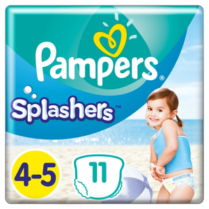 Pampers Splashers Baby Shark Plenkové kalhotky do vody vel.4, 9-15kg 11 ks