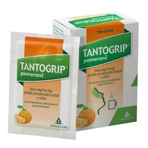 Tantogrip 600mg/10mg pomeranč sáčky 10 ks