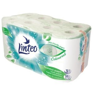 Linteo Toaletní papír zelený, 3-vrstvý 16 ks