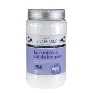 VivaPharm Sůl do koupele s kozím mlékem 1200 g