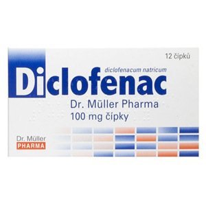 Dr.Muller Diclofenac 100 mg čípky 12 ks