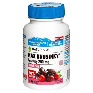 NatureVia Max brusinky Cran-max pastilky 36 pastilek