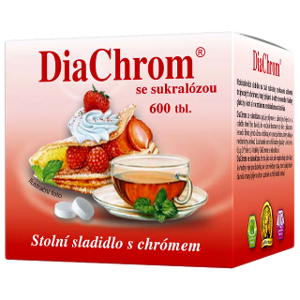 DiaChrom se sukralózou nízkokalorické sladidlo 600 tablet 600 ks