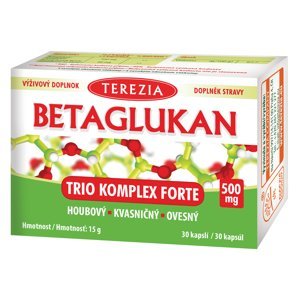 Terezia Betaglukan Trio Komplex Forte 500 mg 30 kapslí