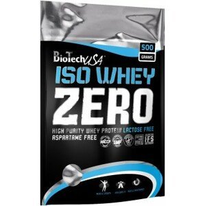 BioTech USA Iso Whey Zero Lactose Free jahoda 500 g
