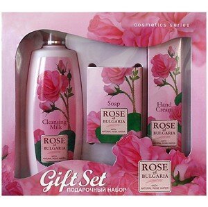 Biofresh Dárkový set Rose of Bulgaria - tělové mléko, mýdlo a krém na ruce z růží 3 ks