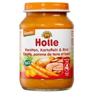 Holle Bio dětská přesnídávka Mrkev, brambor a hovězí maso 190 g