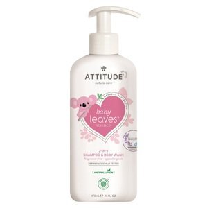 Attitude Dětské tělové mýdlo a šampon (2v1) Baby leaves bez vůně 473 ml