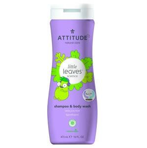 Attitude Dětské tělové mýdlo a šampon 2v1 Little leaves s vůní vanilky a hrušky 473 ml