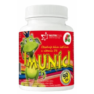 Nutricius Imuníci Hlíva ústřičná s vitamínem D pro děti, cucavé tablety 90 ks