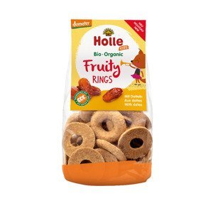 Holle Dětské ovocné kroužky s datlemi 125 g