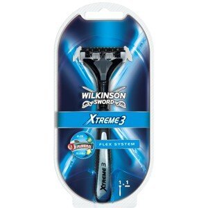 Wilkinson Sword Xtreme3 System holicí strojek + 1 náhradní hlavice 1 ks