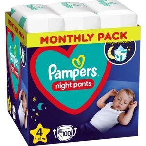 Pampers Night Pants Kalhotkové plenky vel. 4, 9-15 kg, 100 ks