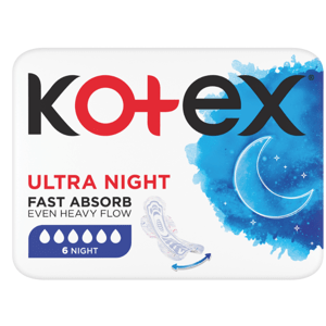 Kotex UT Night vložky 6 ks
