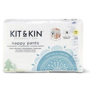 Kit & Kin Eko plenkové kalhotky, velikost 6, 18 ks