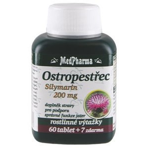 MedPharma Ostropestřec (Silymarin 200 mg) 67 tablet