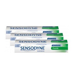 Sensodyne Fluoride Zubní pasta 3 x 75 ml