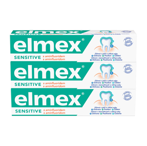 Elmex Sensitive Zubní pasta pro citlivé zuby 3 x 75 ml