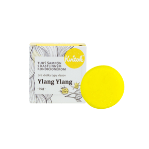 Kvitok Tuhý šampon s kondicionérem pro světlé vlasy Ylang Ylang 25 g