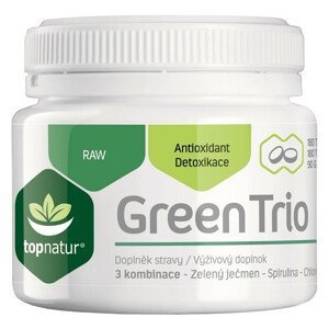 Topnatur Green Trio Chlorella+Spirulina+Zelený ječmen 180 tablet