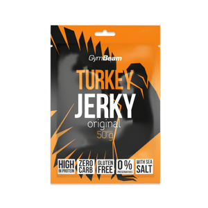 GymBeam Sušené maso Turkey Jerky originál 50 g