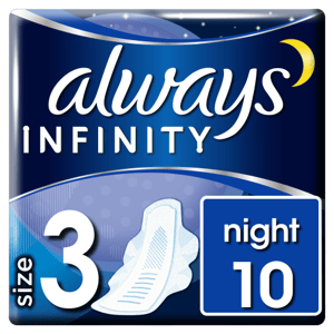Always Infinity Night Vložky s křidélky, velikost 3, 10 ks