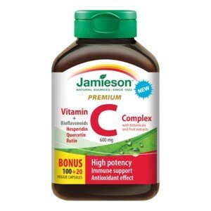 Jamieson Vitamín C Premium s bioflavonoidy 600 mg 120 kapslí