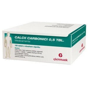 Glenmark Calcii Carbonici 0.5g MVM 100 tablet 100 ks