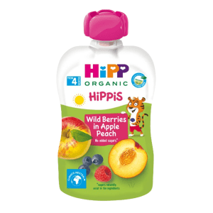HiPP BIO Hippis 100% ovoce Jablko-Broskev-Lesní ovoce 100 g