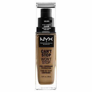 NYX Professional Makeup Can't Stop Won't Stop 24 hour Foundation Vysoce krycí make-up - 13 Golden 30 ml