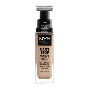 NYX Professional Makeup Can't Stop Won't Stop 24 hour Foundation Vysoce krycí make-up - 05 Light 30 ml