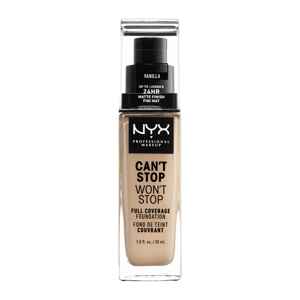 NYX Professional Makeup Professional Makeup Can't Stop Won't Stop 24 hour Foundation Vysoce krycí make-up - 06 Vanilla 30 ml