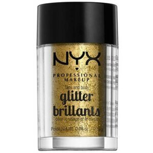 NYX Professional Makeup Face & Body Glitter Třpytky na obličej i tělo - Gold 2.5 g