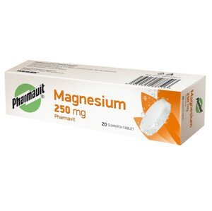 Pharmavit Magnesium 250mg 20 šumivých tablet