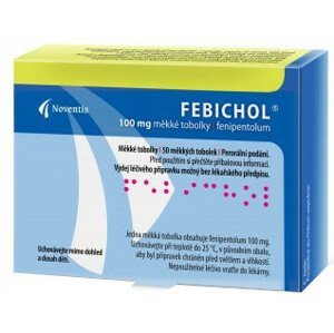 Febichol 100 mg 50 měkkých tobolek