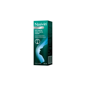 Nasivin ® 0,5 mg/ml nosní sprej, roztok 10 ml