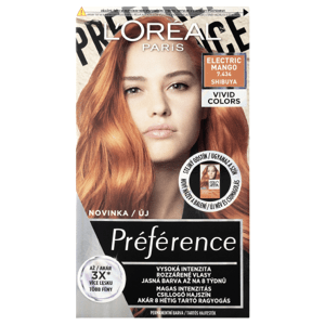 L'Oréal Paris Préférence Vivid Colors permanentní barva na vlasy 7.434 Shibuya 150 ml