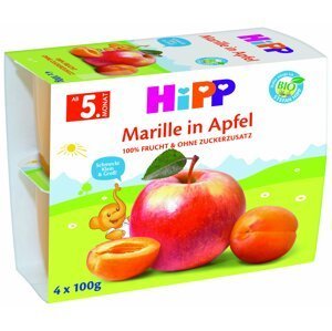 HiPP BIO Jablka s meruňkami 4 x 100 g