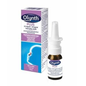 Olynth Plus 0,5 mg/ml + 50 mg/ml nosní sprej, roztok pro léčbu rýmy u dětí od 2 let, 10 ml
