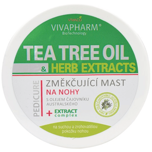 Vivaco Změkčující mast na nohy s Tea Tree Olejem 100 ml