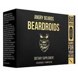 Angry Beards Vitamíny na podporu růstu vousů Beardoids 60 kapslí
