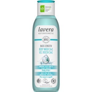 Lavera Basis sensitiv sprchový gel na tělo a vlasy s neutrální přírodní vůní 2v1 250 ml
