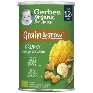 Gerber Organic Křupky s mangem a banánem 35 g