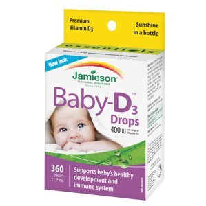 Jamieson Baby-D3 Vitamín D3 400 IU kapky 11.7 ml