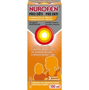 Nurofen pro děti 20 mg/ml sirup pomeranč 100 ml