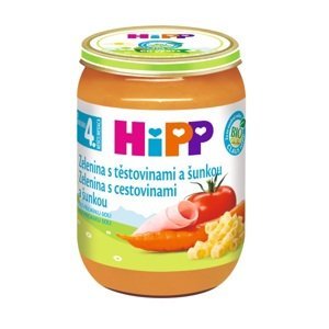 HiPP BIO Zelenina s těstovinami a šunkou 190 g