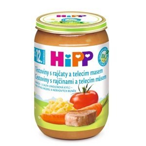 HiPP BIO Těstoviny s rajčaty a telecím masem 220 g