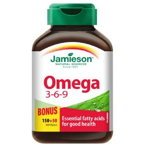 Jamieson Omega 3-6-9 1200 mg 200 kapslí